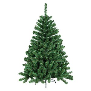 Hiskl-Knstlicher-Weihnachtsbaum-Tannenbaum-Christbaum-mit-Metallfu-180-cm-hoch-grn-0