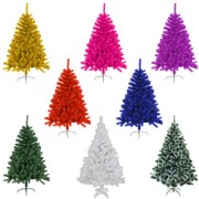 Knstlicher-Weihnachtsbaum-Tannenbaum-Christbaum-mit-Metallfu-150-cm-hoch-wei-0-2