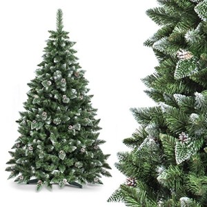 knstlicher-Weihnachtsbaum-PREMIUM-Tannenbaum-Chrisbaum-knstlich-Kunstbaum-knstliche-Weihnachtsbume-180cm-NATUR-WEISS-0